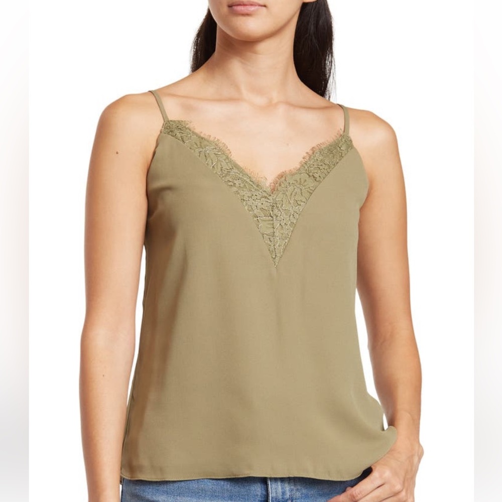 Olive Green Lace Cami in Large
